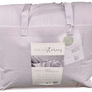 Dream Stories Lilac Queen Comforter Set 4 Pieces 90”x90”